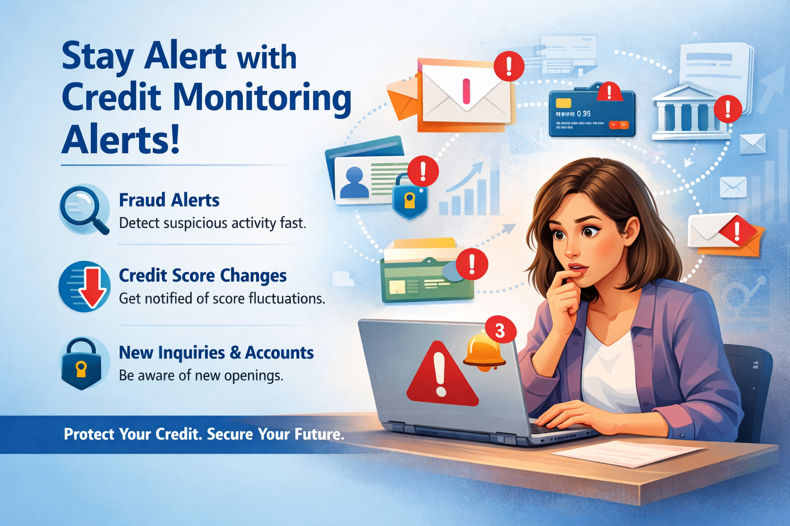 5 Credit Monitoring Alerts You Should Never Ignore 1 5 Credit Monitoring Alerts You Should Never Ignore