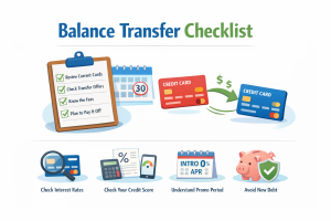 Emergency Fund Budget Plan for Tight Paychecks 1 Balance Transfer Checklist: 7 Steps to Save More