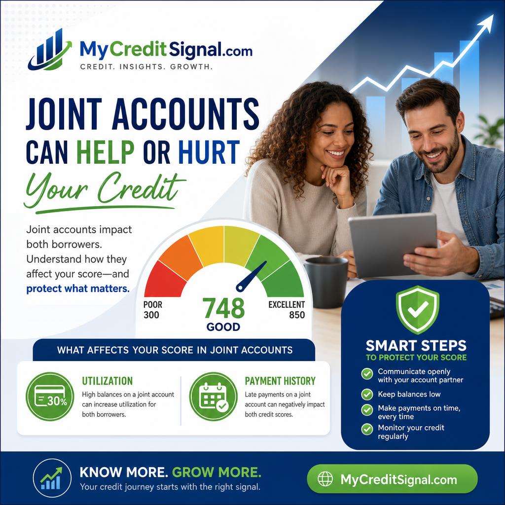 How Joint Accounts Affect Your Credit Score 6 How Joint Accounts Affect Your Credit Score