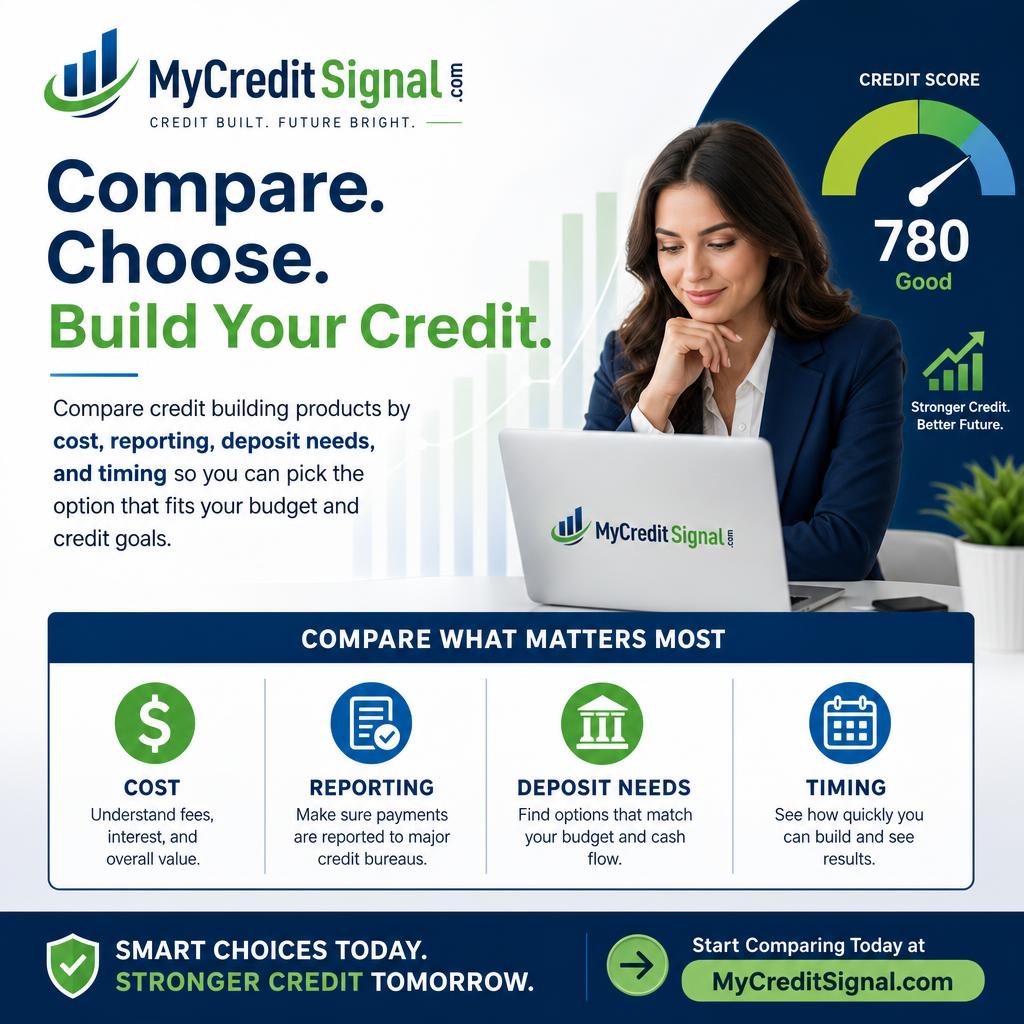 Choosing the Right Credit Building Products 3 Choosing the Right Credit Building Products