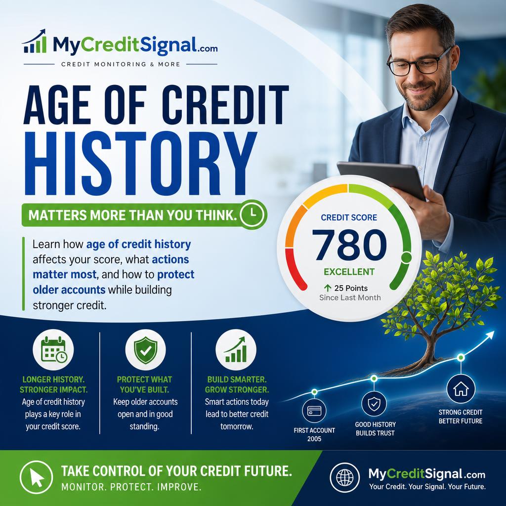 Age of Credit History and Your Credit Score 9 Age of Credit History and Your Credit Score