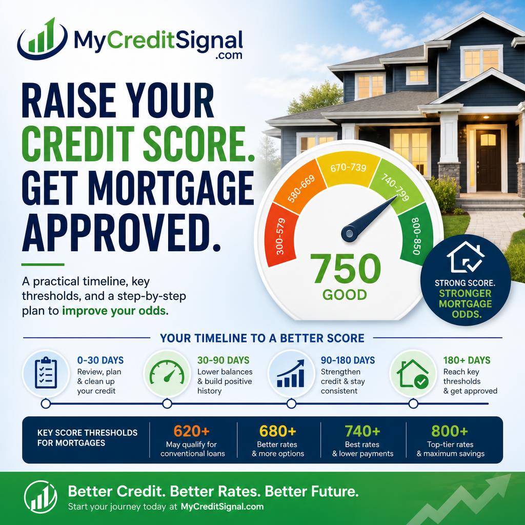 Raise Credit Score for Mortgage Approval 8 Raise Credit Score for Mortgage Approval