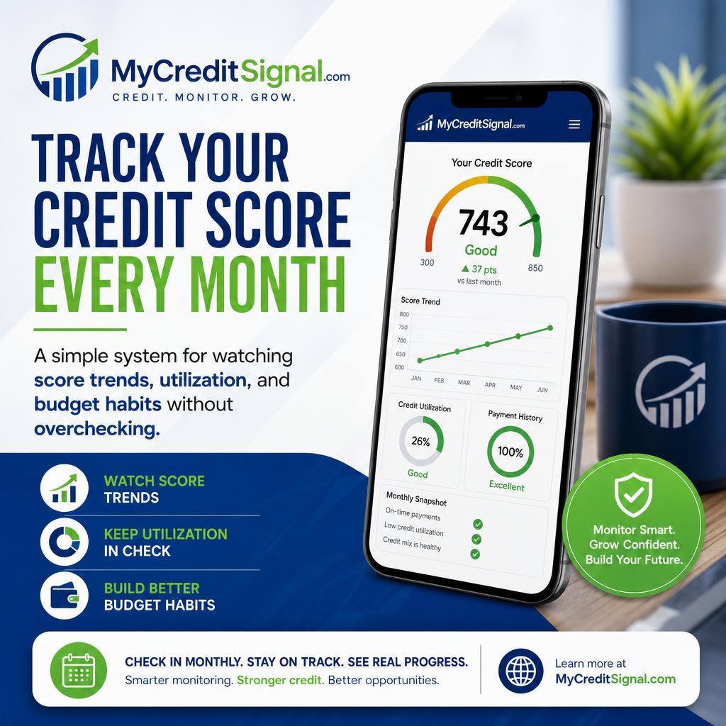 Track Credit Score Monthly the Smart Way