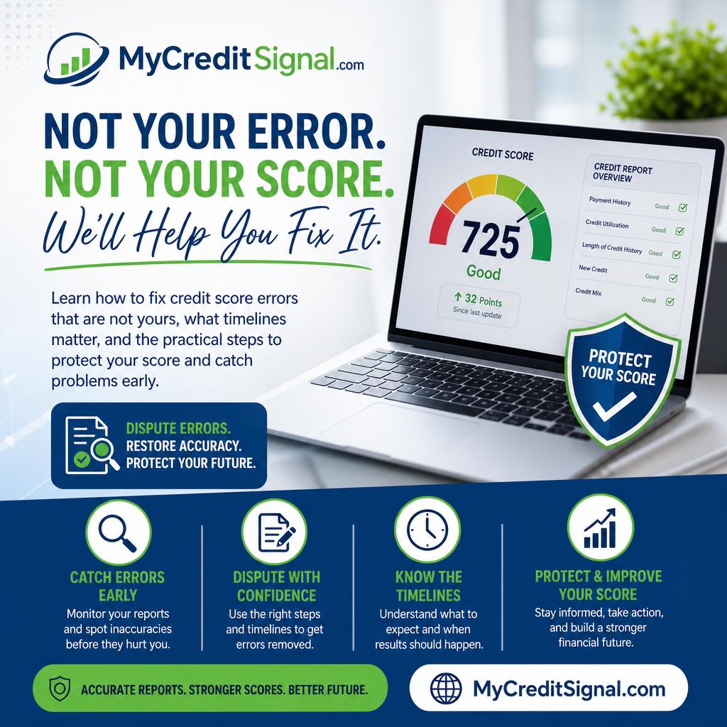 Credit Score Errors That Are Not Yours