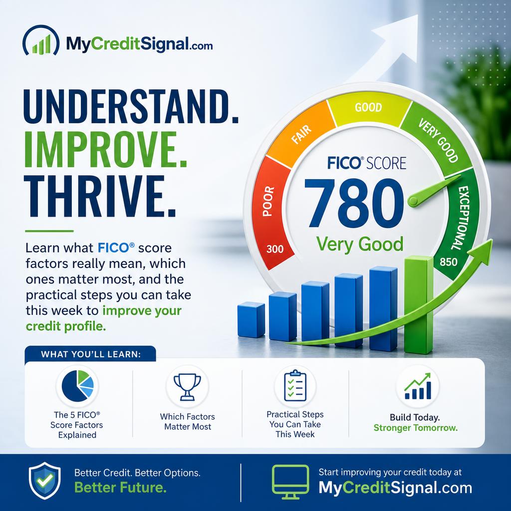 FICO Score Factors Explained Simply
