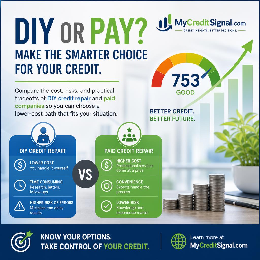 DIY Credit Repair vs Credit Repair Company Costs